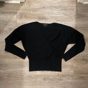Banana republic v neck black sweater dolman sleeve